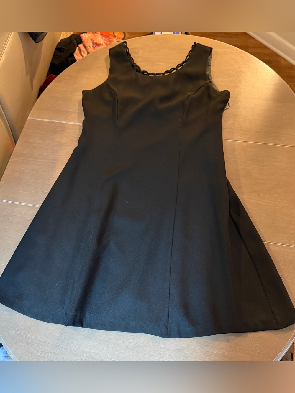 Vintage 90s John Roberts Black A-Line Dress Size 12 Cocktail Made in USA